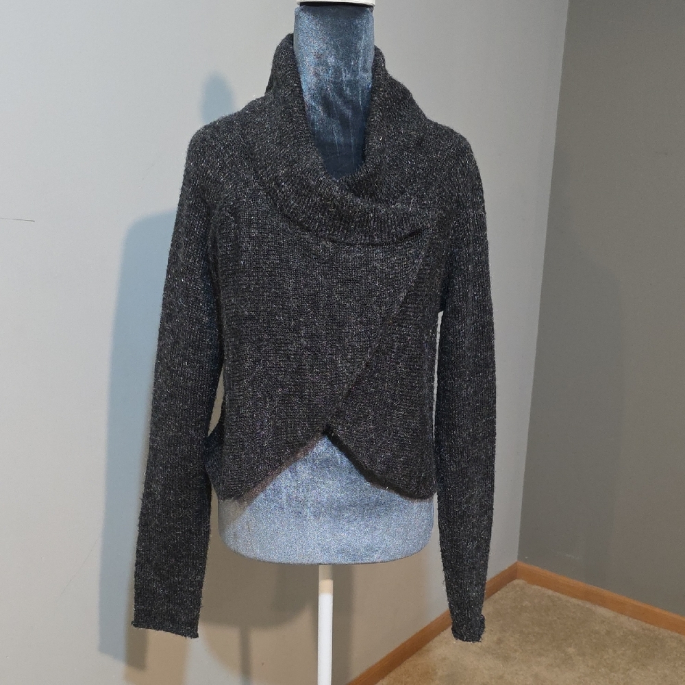 Tildon Charcoal Cowl Neck Sweater‎